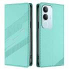 For vivo Y19s 4G Global Embossed Multi-functional Wallet Retro Leather Phone Case(Mint Green) - 2