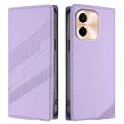 For vivo Y28 4G Global Embossed Multi-functional Wallet Retro Leather Phone Case(Light Purple) - 2