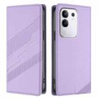 For vivo Y29 4G Global Embossed Multi-functional Wallet Retro Leather Phone Case(Light Purple) - 2
