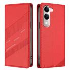 For vivo Y29s 5G Global Embossed Multi-functional Wallet Retro Leather Phone Case(Red) - 2