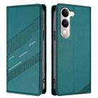 For vivo Y29s 5G Global Embossed Multi-functional Wallet Retro Leather Phone Case(Dark Green) - 2