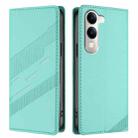For vivo Y29s 5G Global Embossed Multi-functional Wallet Retro Leather Phone Case(Mint Green) - 2