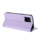 For vivo Y33s 4G Global Embossed Multi-functional Wallet Retro Leather Phone Case(Light Purple) - 3
