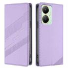 For vivo Y35M+ 5G / Y35+ 5G Embossed Multi-functional Wallet Retro Leather Phone Case(Light Purple) - 2