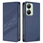 For vivo Y35M+ 5G / Y35+ 5G Embossed Multi-functional Wallet Retro Leather Phone Case(Dark Blue) - 2