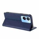 For vivo Y56 5G Global Embossed Multi-functional Wallet Retro Leather Phone Case(Dark Blue) - 3