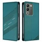 For vivo Y200 5G Global Embossed Multi-functional Wallet Retro Leather Phone Case(Dark Green) - 2