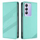 For vivo Y200e 5G Global Embossed Multi-functional Wallet Retro Leather Phone Case(Mint Green) - 2
