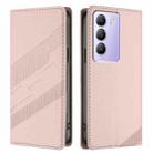 For vivo Y200e 5G Global Embossed Multi-functional Wallet Retro Leather Phone Case(Pink) - 2