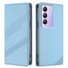 For vivo Y200e 5G Global Embossed Multi-functional Wallet Retro Leather Phone Case(Light Blue) - 2