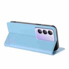 For vivo Y200e 5G Global Embossed Multi-functional Wallet Retro Leather Phone Case(Light Blue) - 3