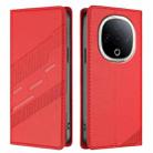 For vivo Y300 5G Global Embossed Multi-functional Wallet Retro Leather Phone Case(Red) - 2