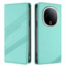 For vivo Y300 5G Global Embossed Multi-functional Wallet Retro Leather Phone Case(Mint Green) - 2