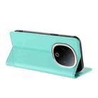 For vivo Y300 5G Global Embossed Multi-functional Wallet Retro Leather Phone Case(Mint Green) - 3