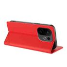 For vivo S30 Embossed Multi-functional Wallet Retro Leather Phone Case(Red) - 3