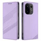 For vivo S30 Embossed Multi-functional Wallet Retro Leather Phone Case(Light Purple) - 2