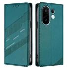 For vivo S30 Pro mini Embossed Multi-functional Wallet Retro Leather Phone Case(Dark Green) - 2
