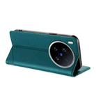For vivo X200 Ultra Embossed Multi-functional Wallet Retro Leather Phone Case(Dark Green) - 3