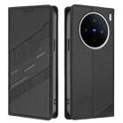 For vivo X200s Embossed Multi-functional Wallet Retro Leather Phone Case(Black) - 2