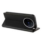 For vivo X200s Embossed Multi-functional Wallet Retro Leather Phone Case(Black) - 3