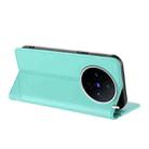 For vivo X200s Embossed Multi-functional Wallet Retro Leather Phone Case(Mint Green) - 3