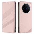 For vivo X200s Embossed Multi-functional Wallet Retro Leather Phone Case(Pink) - 2