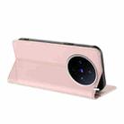 For vivo X200s Embossed Multi-functional Wallet Retro Leather Phone Case(Pink) - 3