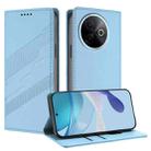 For vivo Y39 5G Embossed Multi-functional Wallet Retro Leather Phone Case(Light Blue) - 1