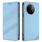 For vivo Y39 5G Embossed Multi-functional Wallet Retro Leather Phone Case(Light Blue) - 2