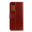 For Samsung Galaxy Note20 3-Color Pearl Texture Magnetic Buckle Horizontal Flip PU Leather Case with Card Slots & Wallet & Holder(Brown) - 3