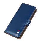 For Samsung Galaxy S20 Ultra 3-Color Pearl Texture Magnetic Buckle Horizontal Flip PU Leather Case with Card Slots & Wallet & Holder(Blue) - 5