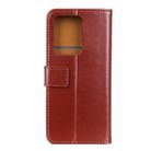 For Samsung Galaxy S20 3-Color Pearl Texture Magnetic Buckle Horizontal Flip PU Leather Case with Card Slots & Wallet & Holder(Brown) - 3