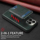 For iPhone 15 Pro Max BETOPNICE Vertical Flip Detachable MagSafe Wallet Phone Case(Green) - 3