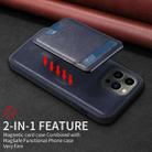 For iPhone 13 Pro Max BETOPNICE Vertical Flip Detachable MagSafe Wallet Phone Case(Blue) - 3