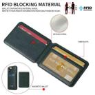 For iPhone 13 Pro Max BETOPNICE Vertical Flip Detachable MagSafe Wallet Phone Case(Green) - 2