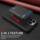 For iPhone 13 Pro Max BETOPNICE Vertical Flip Detachable MagSafe Wallet Phone Case(Black) - 3