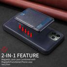 For iPhone 11 Pro Max BETOPNICE Vertical Flip Detachable MagSafe Wallet Phone Case(Blue) - 3