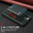 For iPhone 11 Pro Max BETOPNICE Vertical Flip Detachable MagSafe Wallet Phone Case(Green) - 3