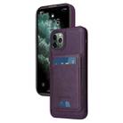 For iPhone 11 Pro Max BETOPNICE Vertical Flip Detachable MagSafe Wallet Phone Case(Purple) - 1