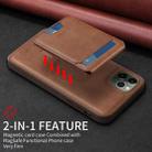For iPhone 11 Pro Max BETOPNICE Vertical Flip Detachable MagSafe Wallet Phone Case(Brown) - 3