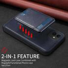For iPhone 11 BETOPNICE Vertical Flip Detachable MagSafe Wallet Phone Case(Blue) - 3