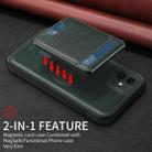 For iPhone 11 BETOPNICE Vertical Flip Detachable MagSafe Wallet Phone Case(Green) - 3