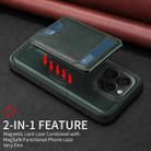 For iPhone 15 Pro BETOPNICE Vertical Flip Detachable MagSafe Wallet Phone Case(Green) - 3