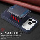 For iPhone 17 Pro BETOPNICE Vertical Flip Detachable MagSafe Wallet Phone Case(Blue) - 3