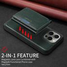 For iPhone 15 Pro Max BETOPNICE Horizontal Flip Detachable MagSafe Wallet Phone Case(Green) - 3