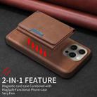 For iPhone 15 Pro Max BETOPNICE Horizontal Flip Detachable MagSafe Wallet Phone Case(Brown) - 3