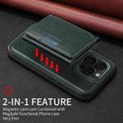 For iPhone 15 Pro BETOPNICE Horizontal Flip Detachable MagSafe Wallet Phone Case(Green) - 3