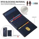 For iPhone 13 Pro Max BETOPNICE Horizontal Flip Detachable MagSafe Wallet Phone Case(Blue) - 2