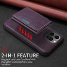 For iPhone 13 Pro Max BETOPNICE Horizontal Flip Detachable MagSafe Wallet Phone Case(Purple) - 3