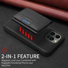 For iPhone 13 Pro Max BETOPNICE Horizontal Flip Detachable MagSafe Wallet Phone Case(Black) - 3